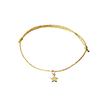 Gold Star Charm Bracelet